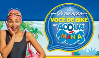 Imagem ilustrativa da imagem PROMOÇÃO VOCÊ DE BIKE NO ACQUAMANIA