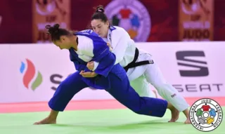 Imagem ilustrativa da imagem Ippon relâmpago dá bronze a Mayra Aguiar no Grand Slam de Budapeste