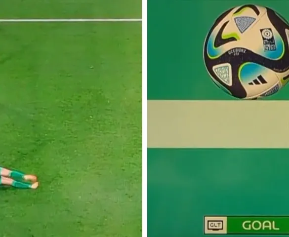 Imagem ilustrativa da imagem VAR valida gol de pênalti por milímetros e Suécia elimina EUA da Copa do Mundo