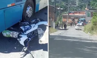 Imagem ilustrativa da imagem Acidente entre moto e ônibus do Transcol mata homem em Cariacica
