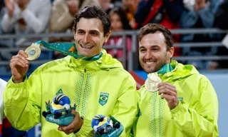 Imagem ilustrativa da imagem Capixaba André Stein é campeão Pan-Americano no vôlei de praia