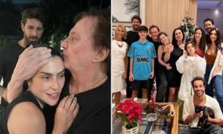 Imagem ilustrativa da imagem Cleo Pires comemora Natal antecipado com Fábio Jr.