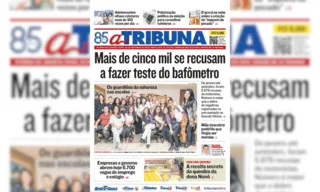 Imagem ilustrativa da imagem Confira os destaques do jornal A Tribuna desta quarta-feira