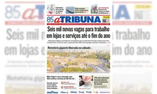 Imagem ilustrativa da imagem Confira os destaques do jornal A Tribuna desta quarta-feira