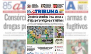 Imagem ilustrativa da imagem Confira os destaques do jornal A Tribuna desta segunda-feira