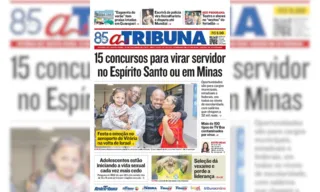 Imagem ilustrativa da imagem Confira os destaques do jornal A Tribuna desta sexta-feira