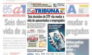 Imagem ilustrativa da imagem Confira os destaques do jornal A Tribuna desta terça-feira