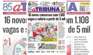 Imagem ilustrativa da imagem Confira os destaques do jornal A Tribuna deste sábado