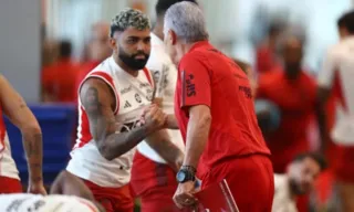 Imagem ilustrativa da imagem Gabigol fala com Tite pela primeira vez e deseja boas vindas ao técnico