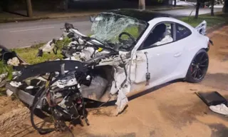 Imagem ilustrativa da imagem Porsche bate a mais de 250 km/h e deixa um morto em Belo Horizonte