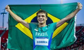 Imagem ilustrativa da imagem Renan Gallina sobra nos 200m e fatura o ouro no Pan 2023