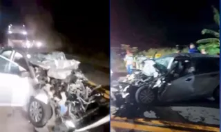 Imagem ilustrativa da imagem Acidente entre carro de passeio e carreta deixa um ferido na BR-101 em Fundão