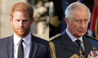 Imagem ilustrativa da imagem Após diagnóstico de câncer do rei Charles 3º, príncipe Harry visita o pai