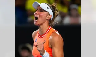 Imagem ilustrativa da imagem Bia Haddad derruba finalista de Wimbledon e vai à semifinal em Abu Dabi