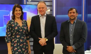 Imagem ilustrativa da imagem Casagrande visita a Rede Tribuna de Comunicação