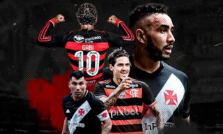 Imagem ilustrativa da imagem Com Maracanã lotado, Vasco e Flamengo fazem primeiro clássico da temporada