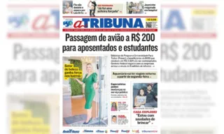 Imagem ilustrativa da imagem Confira os destaques do jornal A Tribuna desta quarta-feira