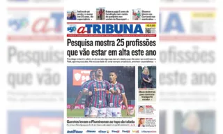 Imagem ilustrativa da imagem Confira os destaques do jornal A Tribuna desta segunda-feira