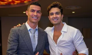 Imagem ilustrativa da imagem Cristiano Ronaldo dá Rolex de presente para Luan Santana