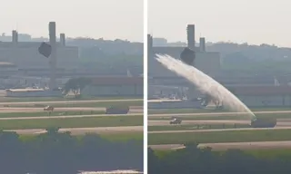 Imagem ilustrativa da imagem Equipes de emergência destroem balão em espaço aéreo do aeroporto do Galeão