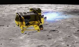 Imagem ilustrativa da imagem Japão divulga primeira imagem de sonda na Lua