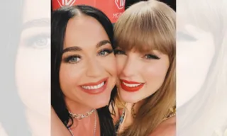 Imagem ilustrativa da imagem Katy Perry marca presença em show de Taylor Swift na Austrália