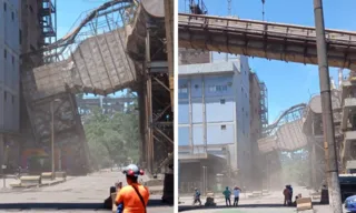 Imagem ilustrativa da imagem Queda de estrutura metálica deixa dois feridos em indústria na Serra