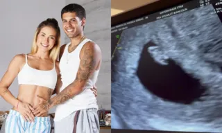Imagem ilustrativa da imagem Virginia mostra ultrassom e revela tempo de gestação do terceiro filho