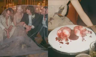 Imagem ilustrativa da imagem Anya Taylor-Joy publica fotos de seu 'casamento secreto' e mostra bolo inusitado