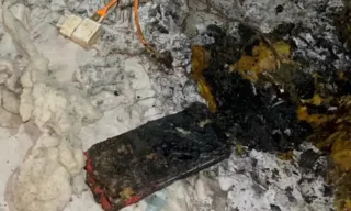 Imagem ilustrativa da imagem Celular explode enquanto carregava e causa incêndio em apartamento