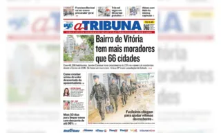 Imagem ilustrativa da imagem Confira os destaques do jornal A Tribuna desta sexta-feira