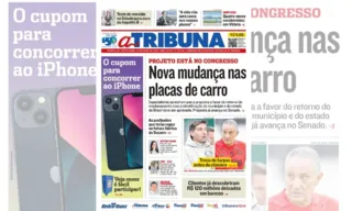 Imagem ilustrativa da imagem Confira os destaques do jornal A Tribuna desta sexta-feira