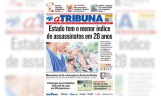 Imagem ilustrativa da imagem Confira os destaques do jornal A Tribuna desta terça-feira