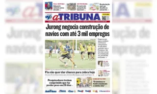 Imagem ilustrativa da imagem Confira os destaques do jornal A Tribuna deste sábado