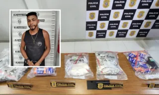 Imagem ilustrativa da imagem Criminoso da lista de mais procurados de Cariacica é preso com pinos de cocaína