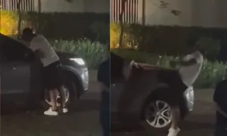 Imagem ilustrativa da imagem Ex-jogador quebra carro de ex-namorada após ser expulso de condomínio
