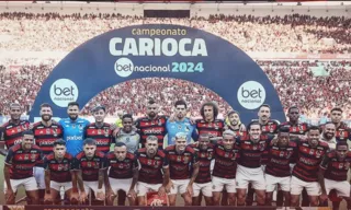 Imagem ilustrativa da imagem Flamengo de Tite é campeão com golaço de Bruno Henrique contra Nova Iguaçu