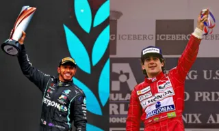 Imagem ilustrativa da imagem Hamilton faz homenagem em aniversário de Ayrton Senna: 'Meu herói'