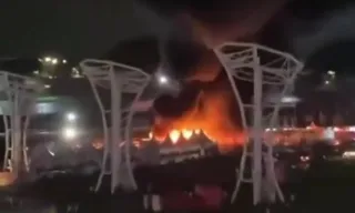 Imagem ilustrativa da imagem Incêndio atinge tenda de apoio do Lollapalooza