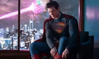 Imagem ilustrativa da imagem James Gunn revela primeira imagem de David Corenswet como Superman