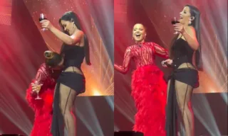 Imagem ilustrativa da imagem Maiara beija barriga de Maraisa, que está tentando engravidar