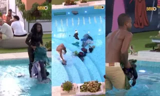 Imagem ilustrativa da imagem Noite no 'BBB 24' com 'Sincerão' tem briga no ao vivo e roupas jogadas na piscina