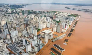 Imagem ilustrativa da imagem Cheia em Porto Alegre se estabiliza, mas deve levar dias para baixar
