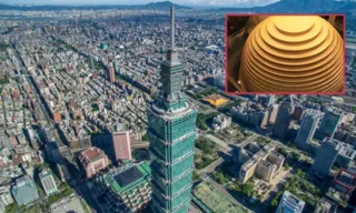 Imagem ilustrativa da imagem Taiwan tem até bola gigante em prédio contra impacto de tremores