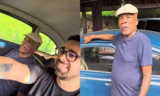 Imagem ilustrativa da imagem VÍDEO | Milton Nascimento passeia em carro que foi de seu pai