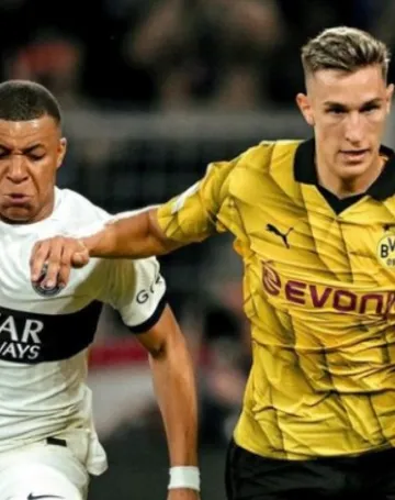 Imagem ilustrativa da imagem Borussia vence Paris Saint-Germain no primeiro duelo da semifinal da Champions