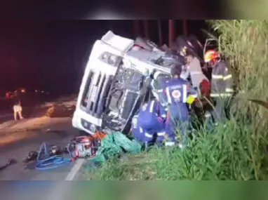 Criança foi socorrida por uma equipe do Samu