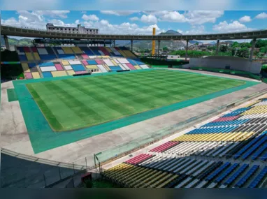 Estádio Kleber Andrade, onde o Fluminense vai enfrentar o Sampaio Corrêa