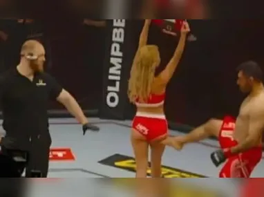 Imagem ilustrativa da imagem MMA: lutador iraniano é banido de eventos do HFC após chutar 'ring girl'