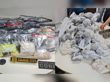 Imagem ilustrativa da imagem Mais de 10 mil pinos de cocaína são apreendidos pela polícia em Cariacica